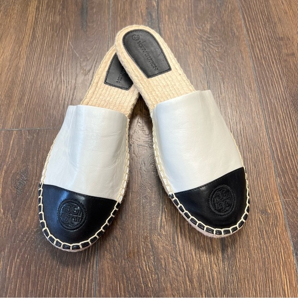 🆕 Tory Burch color block espadrille slide flats SZ 10 - Picture 1 of 8